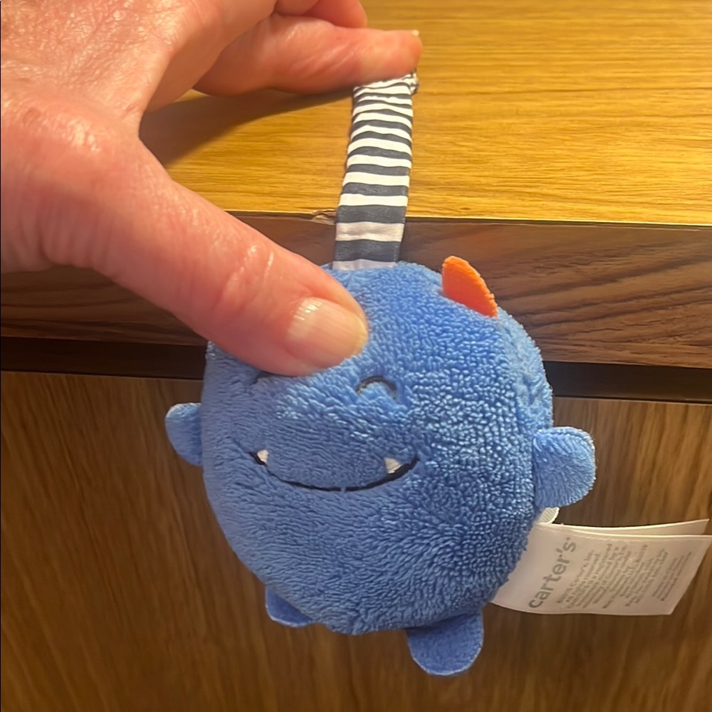 Carter's Blue Plush Monster Pet Toy